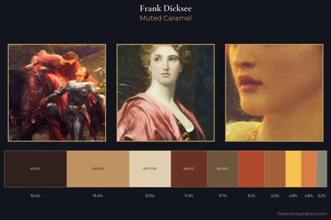 Frank Dicksee Master Palette - Muted Caramel