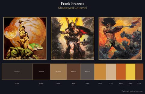 Frank Frazetta Palette 3 - Shadowed Caramel