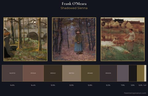 Frank O'Meara Palette 4 - Shadowed Sienna