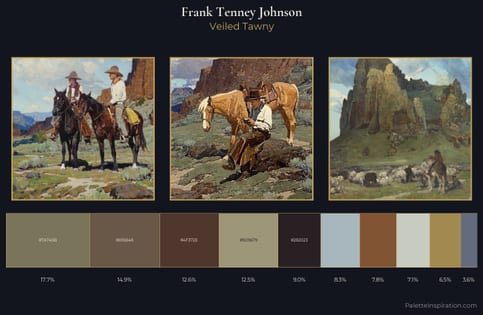 Frank Tenney Johnson Palette 2 - Veiled Tawny