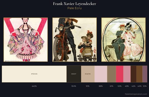 Frank Xavier Leyendecker Palette 4 - Pale Ecru