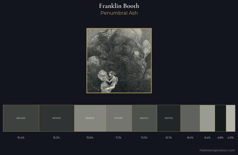 Franklin Booth Palette 1 - Penumbral Ash