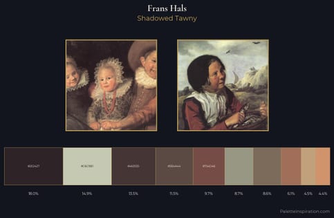 Frans Hals Palette 2 - Shadowed Tawny