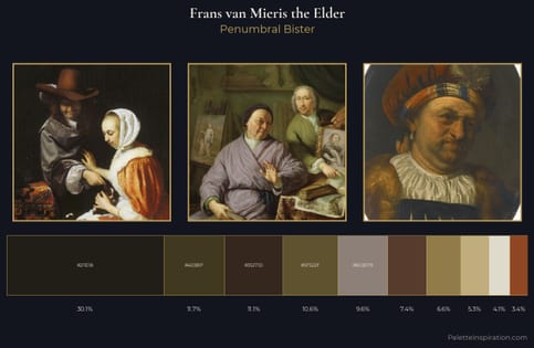 Frans van Mieris the Elder Palette 1