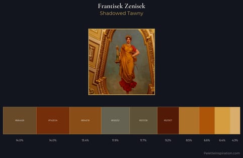 Frantisek Zenisek Palette 1 - Shadowed Tawny