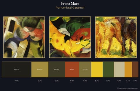 Franz Marc Palette 9 - Penumbral Caramel