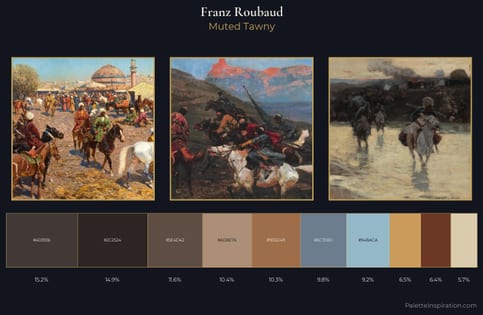 Franz Roubaud Palette 3 - Muted Tawny