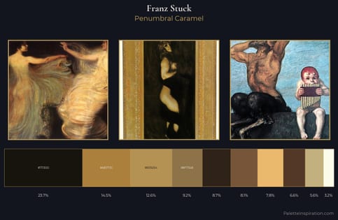 Franz Stuck Palette 5 - Penumbral Caramel
