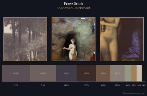 Franz Stuck Palette 8 - Shadowed Parchment
