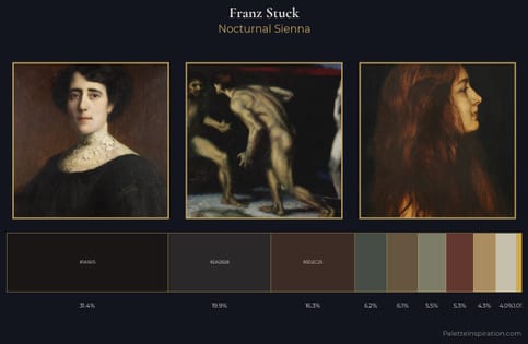 Franz Stuck Palette 9 - Nocturnal Sienna