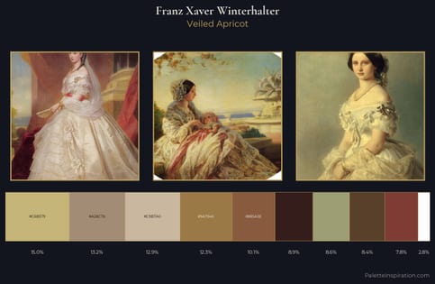 Franz Xaver Winterhalter Palette 1 - Veiled Apricot