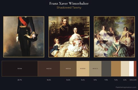 Franz Xaver Winterhalter Palette 5 - Shadowed Tawny