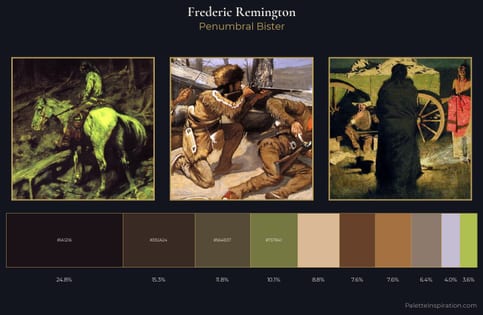 Frederic Remington Palette 7 - Penumbral Bister