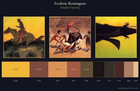Frederic Remington Palette 8 - Muted Tawny