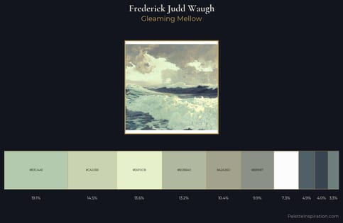 Frederick Judd Waugh Palette 1