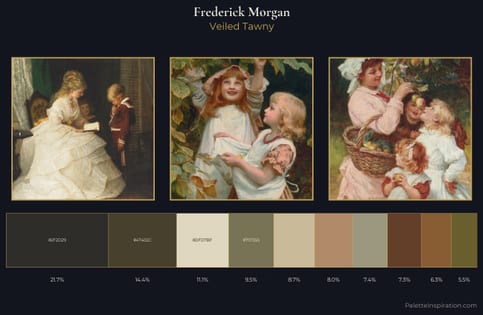 Frederick Morgan Palette 4 - Veiled Tawny