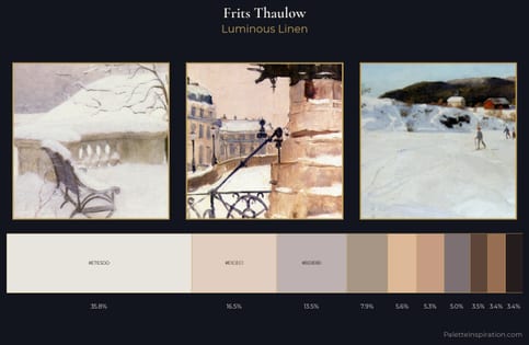 Frits Thaulow Palette 1 - Luminous Linen