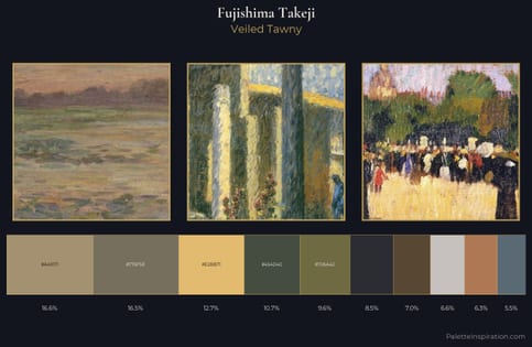 Fujishima Takeji Palette 6 - Veiled Tawny