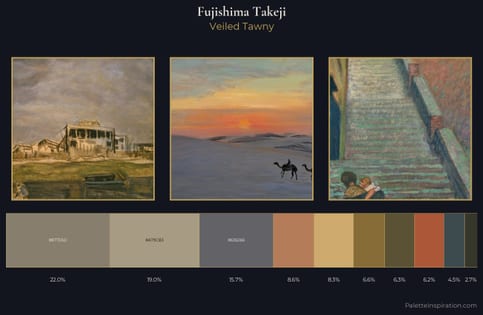 Fujishima Takeji Palette 8 - Veiled Tawny
