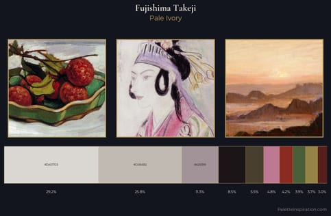 Fujishima Takeji Palette 9 - Pale Ivory