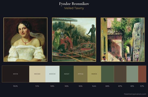 Fyodor Bronnikov Palette 7 - Veiled Tawny