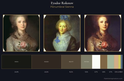 Fyodor Rokotov Palette 1 - Penumbral Sienna