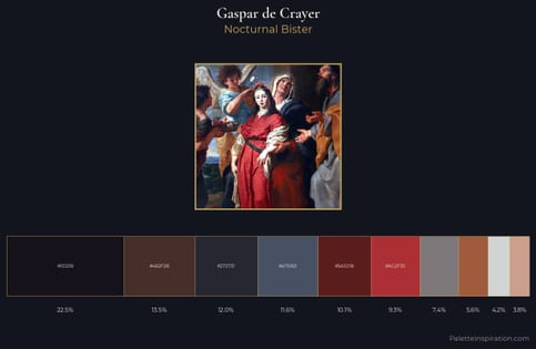 Gaspar de Crayer Palette 4 - Nocturnal Bister