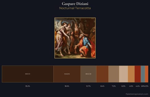 Gaspare Diziani Palette 1 - Nocturnal Terracotta
