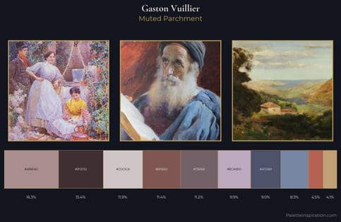 Gaston Vuillier Palette 3 - Muted Parchment