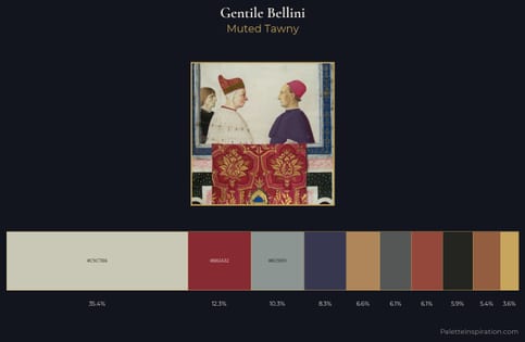 Gentile Bellini Palette 7 - Muted Tawny