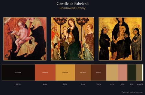 Gentile da Fabriano Palette 5 - Shadowed Tawny