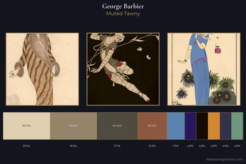 George Barbier Master Palette - Muted Tawny