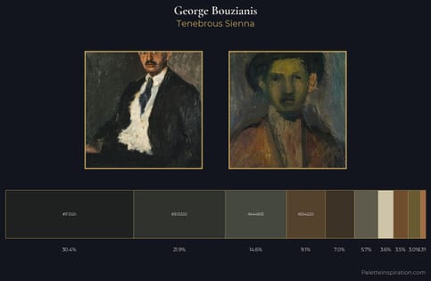George Bouzianis Palette 5 - Tenebrous Sienna