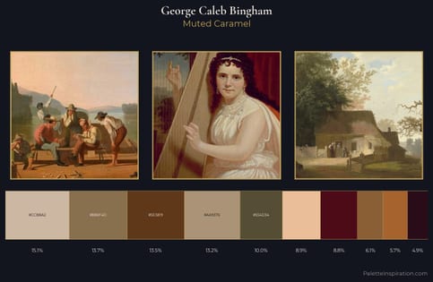George Caleb Bingham Palette 3 - Muted Caramel