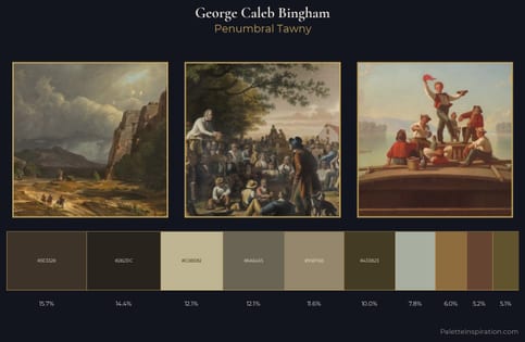 George Caleb Bingham Palette 4 - Penumbral Tawny