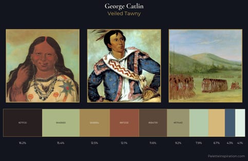George Catlin Palette 2 - Veiled Tawny