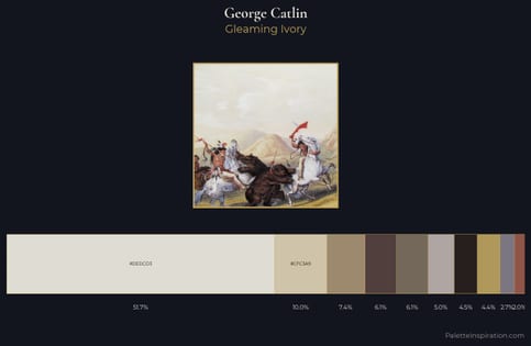 George Catlin Palette 4 - Gleaming Ivory
