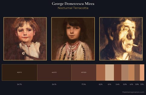 George Demetrescu Mirea Palette 4 - Nocturnal Terracotta