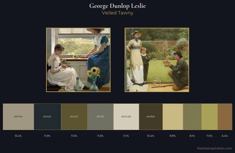 George Dunlop Leslie Palette 1 - Veiled Tawny