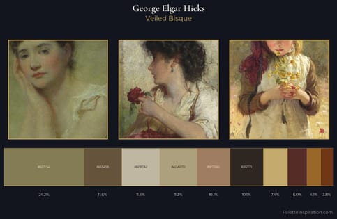 George Elgar Hicks Palette 3 - Veiled Bisque