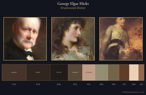 George Elgar Hicks Palette 6 - Shadowed Bister