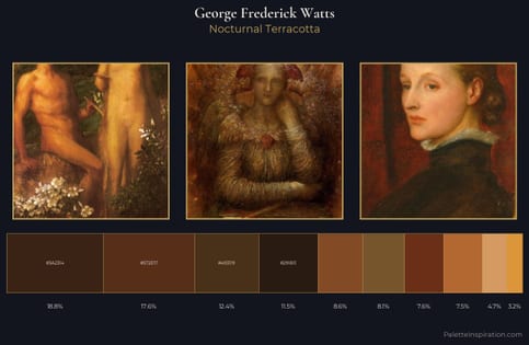 George Frederick Watts Palette 9 - Nocturnal Terracotta