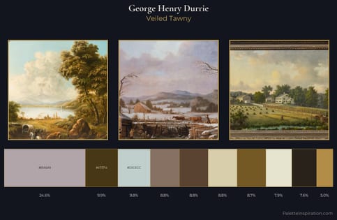 George Henry Durrie Palette 2 - Veiled Tawny