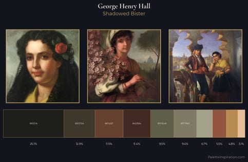 George Henry Hall Palette 1 - Shadowed Bister