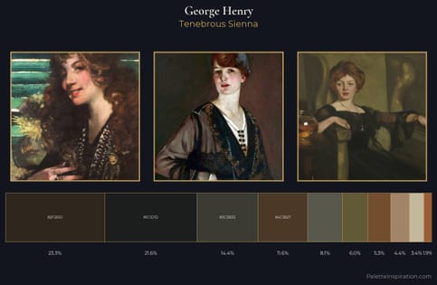 George Henry Palette 6 - Tenebrous Sienna