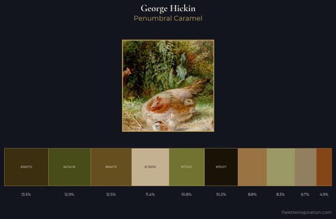 George Hickin Palette 5 - Penumbral Caramel