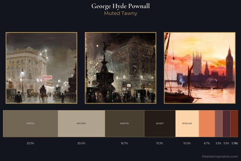 George Hyde Pownall Master Palette - Muted Tawny