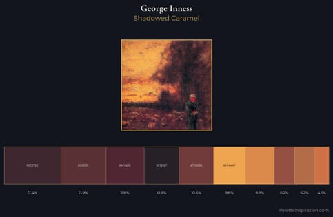 George Inness Palette 5 - Shadowed Caramel