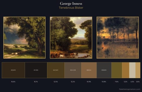 George Inness Palette 7 - Tenebrous Bister