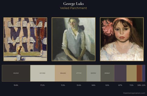George Luks Palette 6 - Veiled Parchment